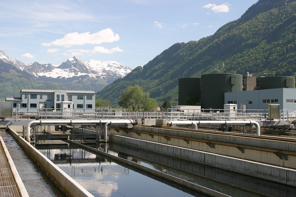 Sewage Plant, Switzerland, Wastewater Treatment